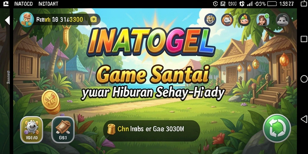 Tampilan gameplay santai dari INATOGEL yang menghibur dan ceria.
