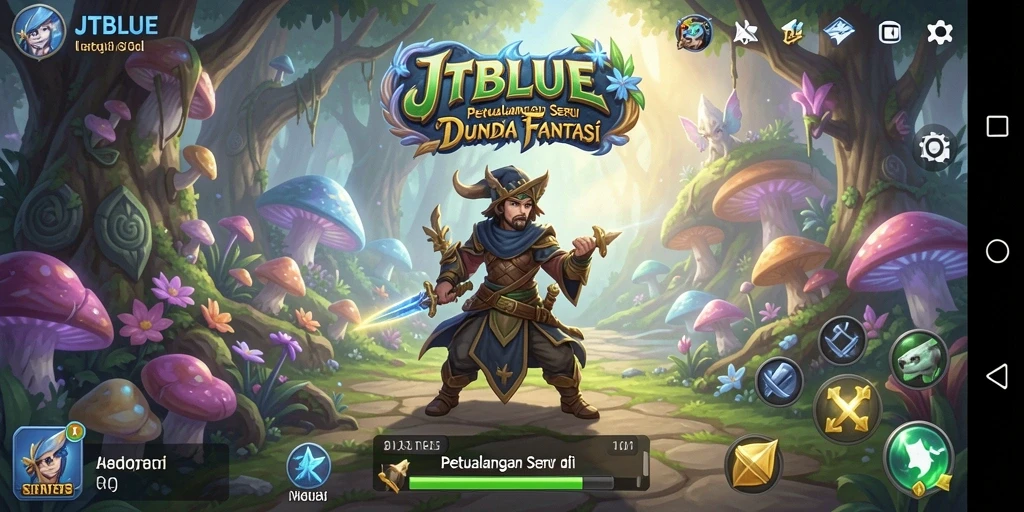 Gameplay JTBLUE menampilkan aksi petualangan yang menegangkan.