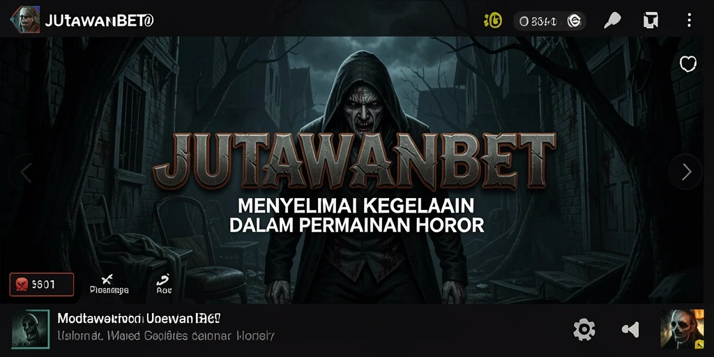 Tangkapan layar menampilkan suasana kelam dan gameplay menegangkan JUTAWANBET.