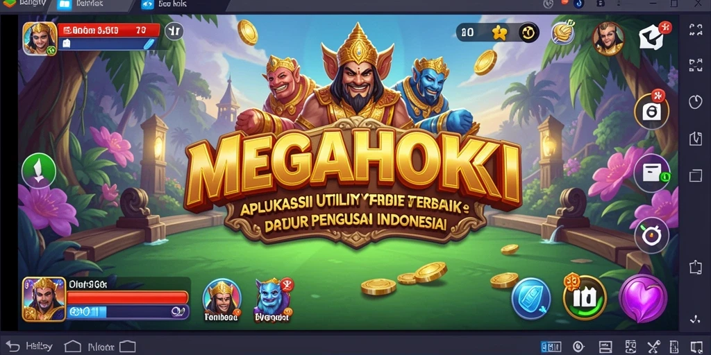 Tampilan fitur utama MEGAHOKI yang user-friendly.