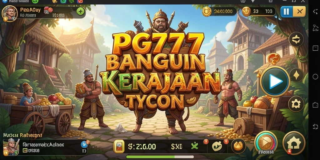 Screenshot PG777 menunjukkan keseruan dalam membangun kerajaan bisnis Tycoon.