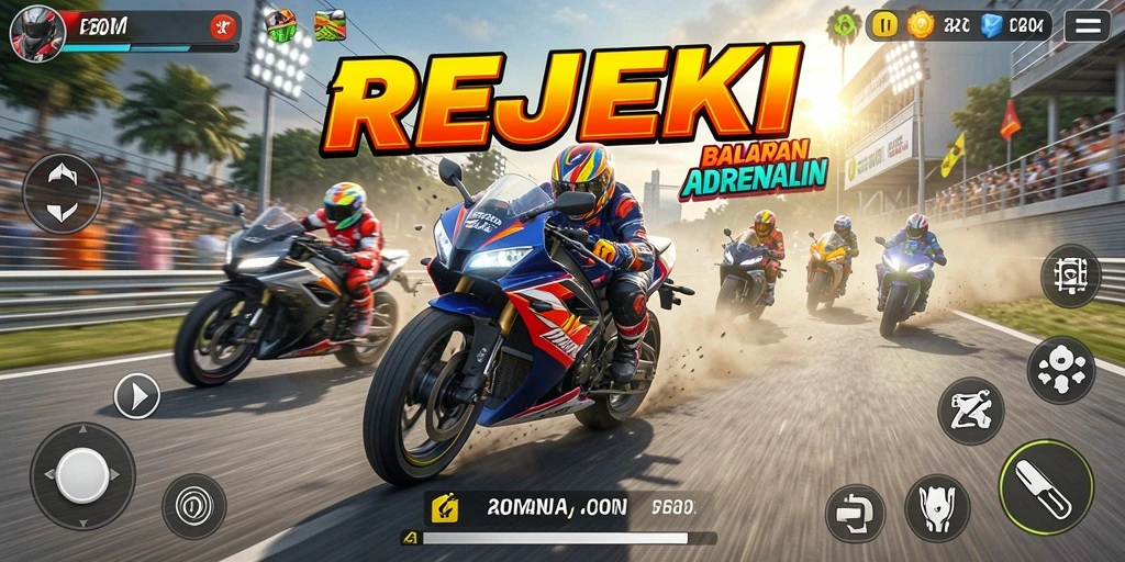 Tampilan gameplay seru dan mendebarkan di REJEKI.