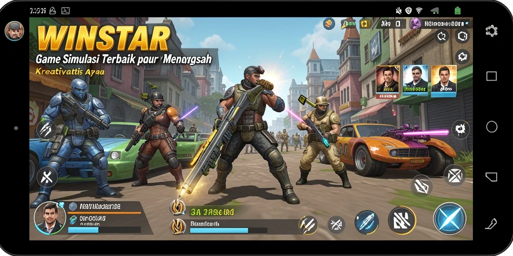 Tampilan gameplay WINSTAR yang menakjubkan dan interaktif.